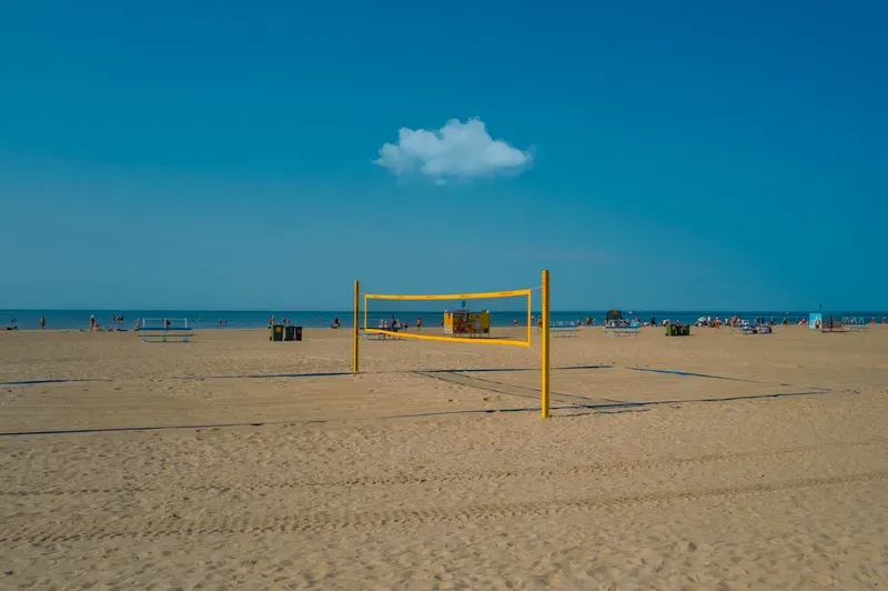 Pärnu Cloud above volley ball net